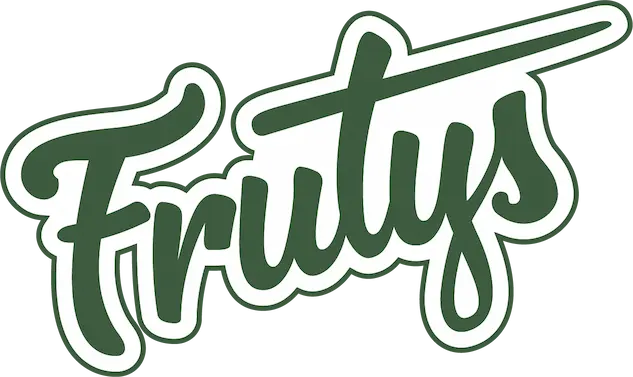 Logotipo de la marca Frutys, especialistas en bebidas refrescantes y naturales.