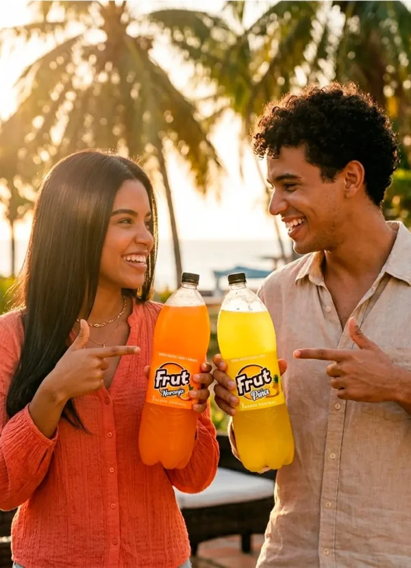 Refrescos Frut Sabor Naranja y Piña
